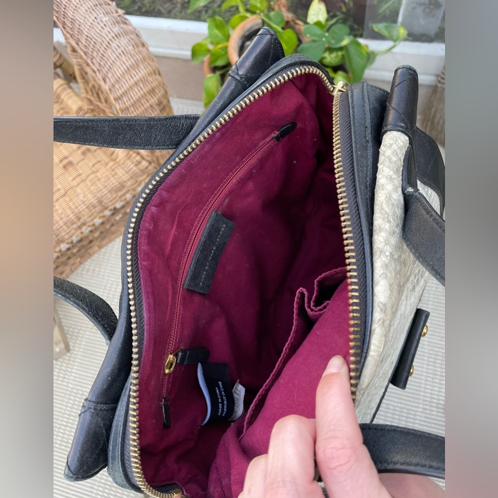 Marc By Marc Jacobs Python And Black Lamb Leather… - image 5